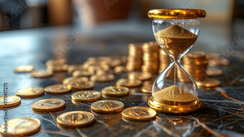Customer lifetime value golden hourglass with customers and profits