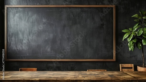 Black chalk blackboard texture background, dark wall backdrop wallpaper, billboard wood frame for adding text, education background, isolated on transparent background, Png files