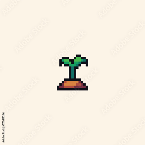 this is pixel art garden icon with colorful color this item good for presentations stickers  icons  t shirt design game asset logo and your project