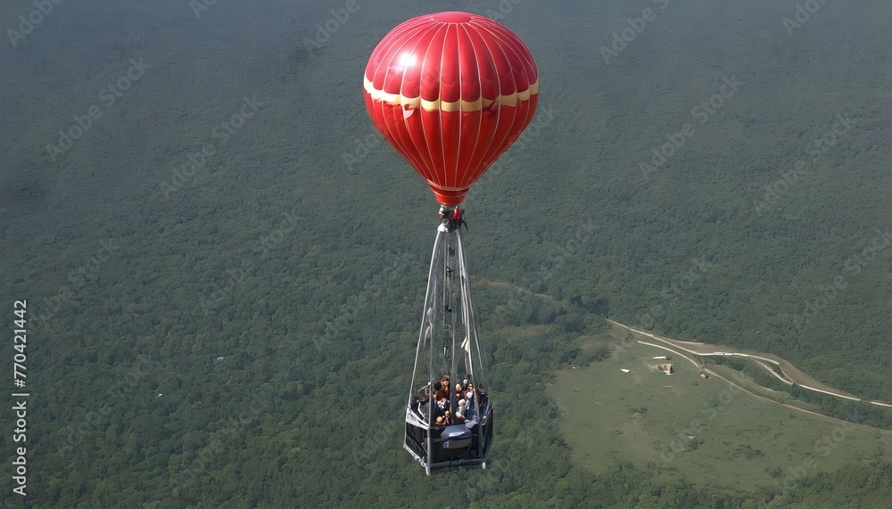 A Balloon Powered Elevator Lifting Passengers To G