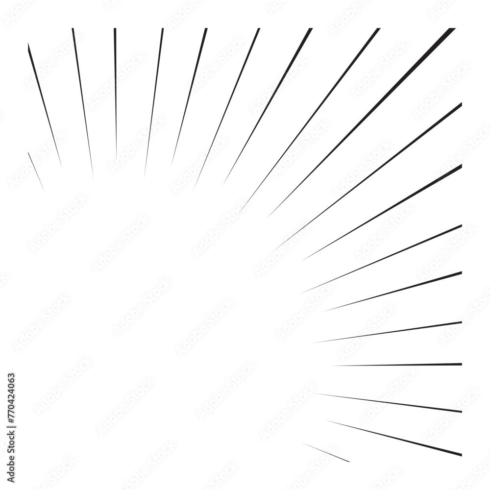 Obraz premium Speed Line Comic