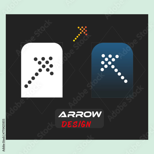 
icon set icon design a black sign that says arrow and logo on it,
 photo