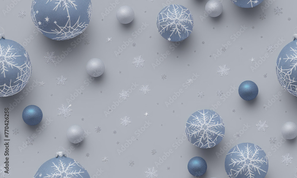 Christmas, New Year. Abstract seamless pattern. AI generated.	
 - obrazy, fototapety, plakaty 
