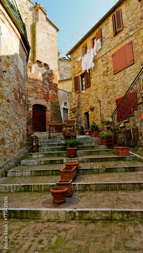 Borgo medievale di Petroio,  Val d'Orcia, provincia di Siena. Toscana, Italy photo