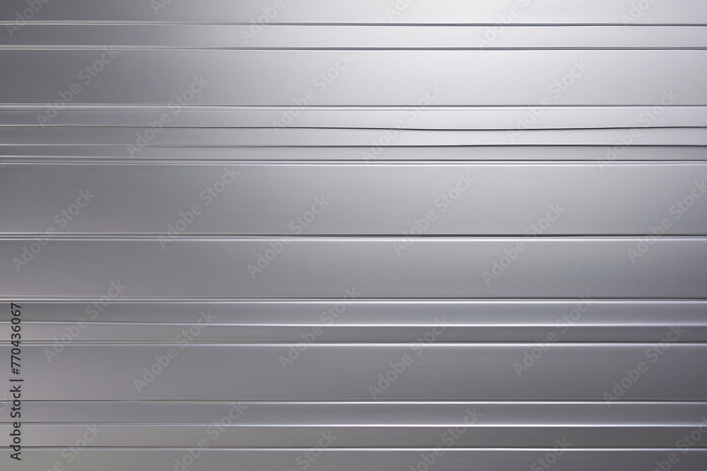 Fototapeta premium High-resolution image displaying the crisp, clean lines of a metallic surface, reflecting themes of order and modern industrial design