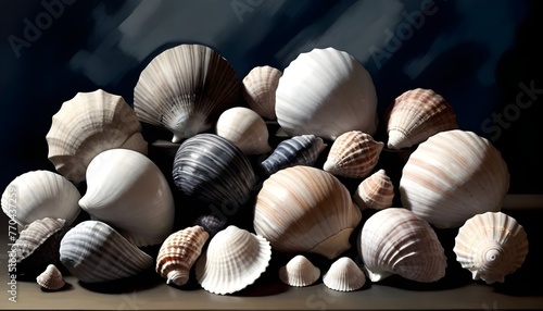 All types of sea shells