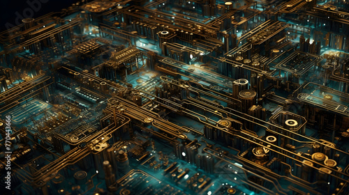 an image showing many electrical circuit boards connected together