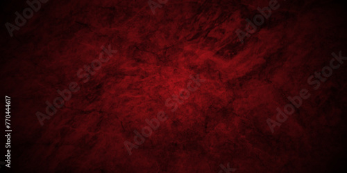 Dark and light red wall grunge backdrop texture. watercolor painted mottled red background, modern colorful concrete dirty smooth ink textures on black paper background. photo