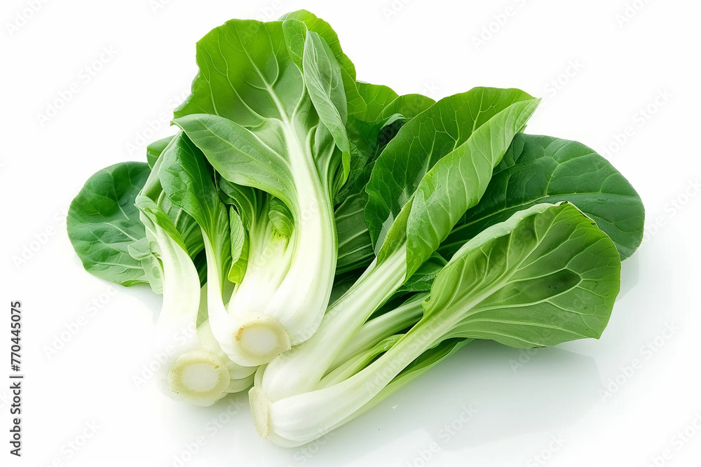 Bok choy fresh on white background. Bok choy fresh on white background.