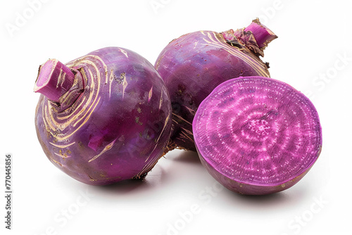 Rutabaga fresh on white background. photo