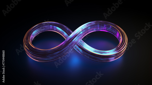 DevOps software development operations infinity symbol. Web development concept
