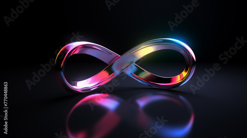 DevOps software development operations infinity symbol. Web development concept
