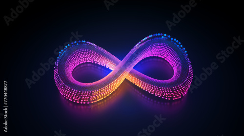 DevOps software development operations infinity symbol. Web development concept
