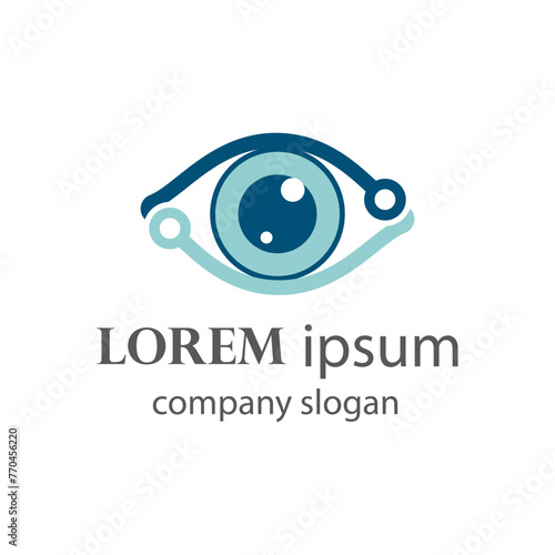 health and eye care logo design