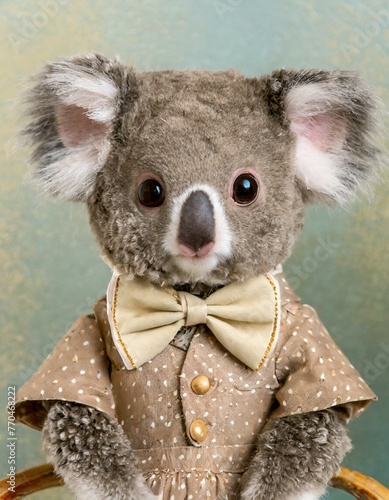 
Anthropomorphic Koala portrait wearing a costume