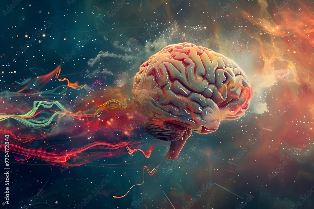 Exploding Brain of Boundless Creativity and Infinite Knowledge Exploding Brain of Boundless Creativity and Infinite Knowledge
