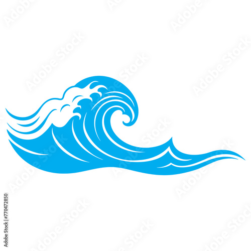 blue sea waves icon © Arthit