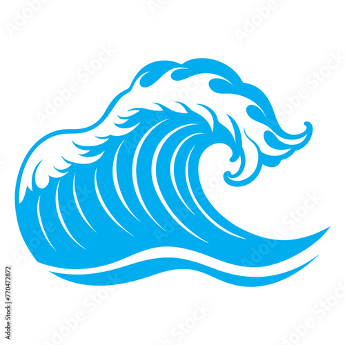 blue sea waves icon