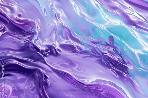 Ethereal Liquid Swirls in Pastel Violet and Turquoise Gradient Abstract Backdrop