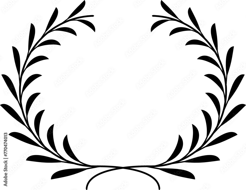 Vector decorative wreath for award, logo, invitation, nobility Vector decorative wreath for award, logo, invitation, nobility
