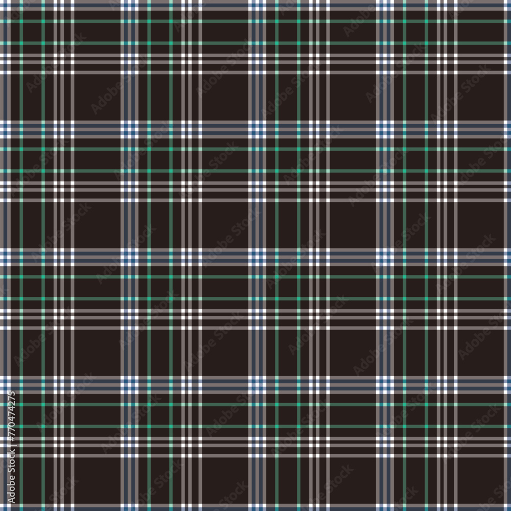 Fototapeta premium Seamless pattern of plaid. check fabric texture. striped textile print.Checkered gingham fabric seamless pattern. Vector seamless pattern.