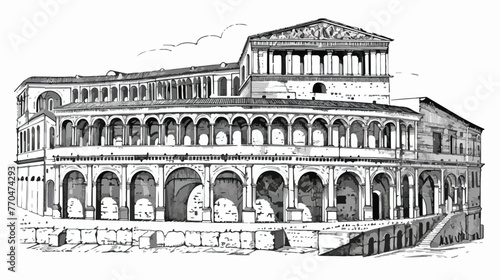 Trajans Basilica its a Section of Trajan Italian Build