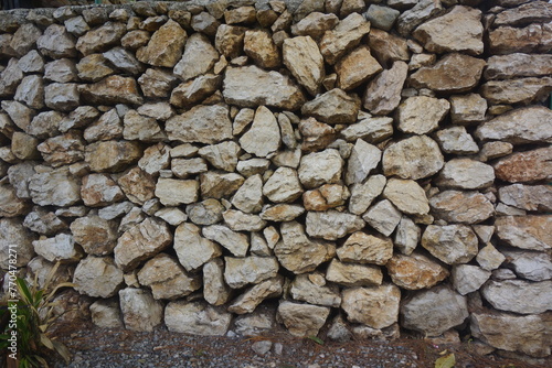 ungrouted stone masonry riprap wall 3