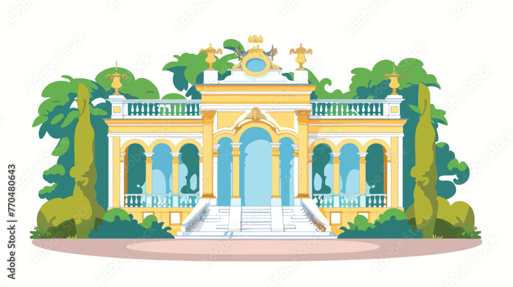 The Gloriette in the Schonbrunn Palace Garden Vienna