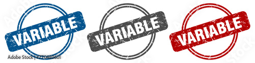 variable stamp. variable sign. variable label set
