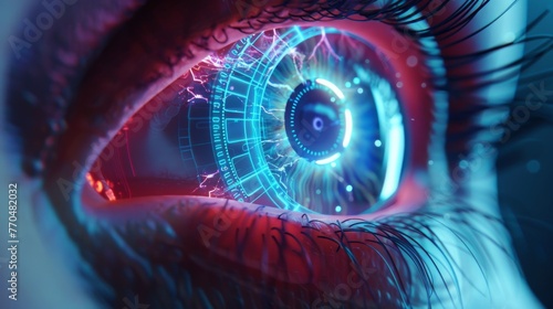 Close-up image of a cyberne...