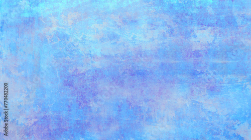 多彩なペイントを重ねた、青いグラフィック