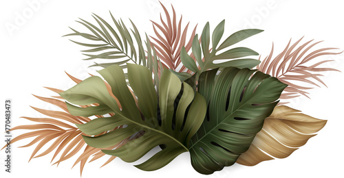 Fototapeta Naklejka Na Ścianę i Meble -  Tropic Palm Leaves