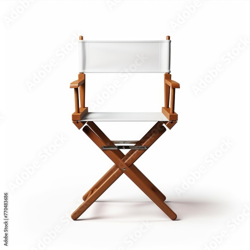 Director chair isolated on white background