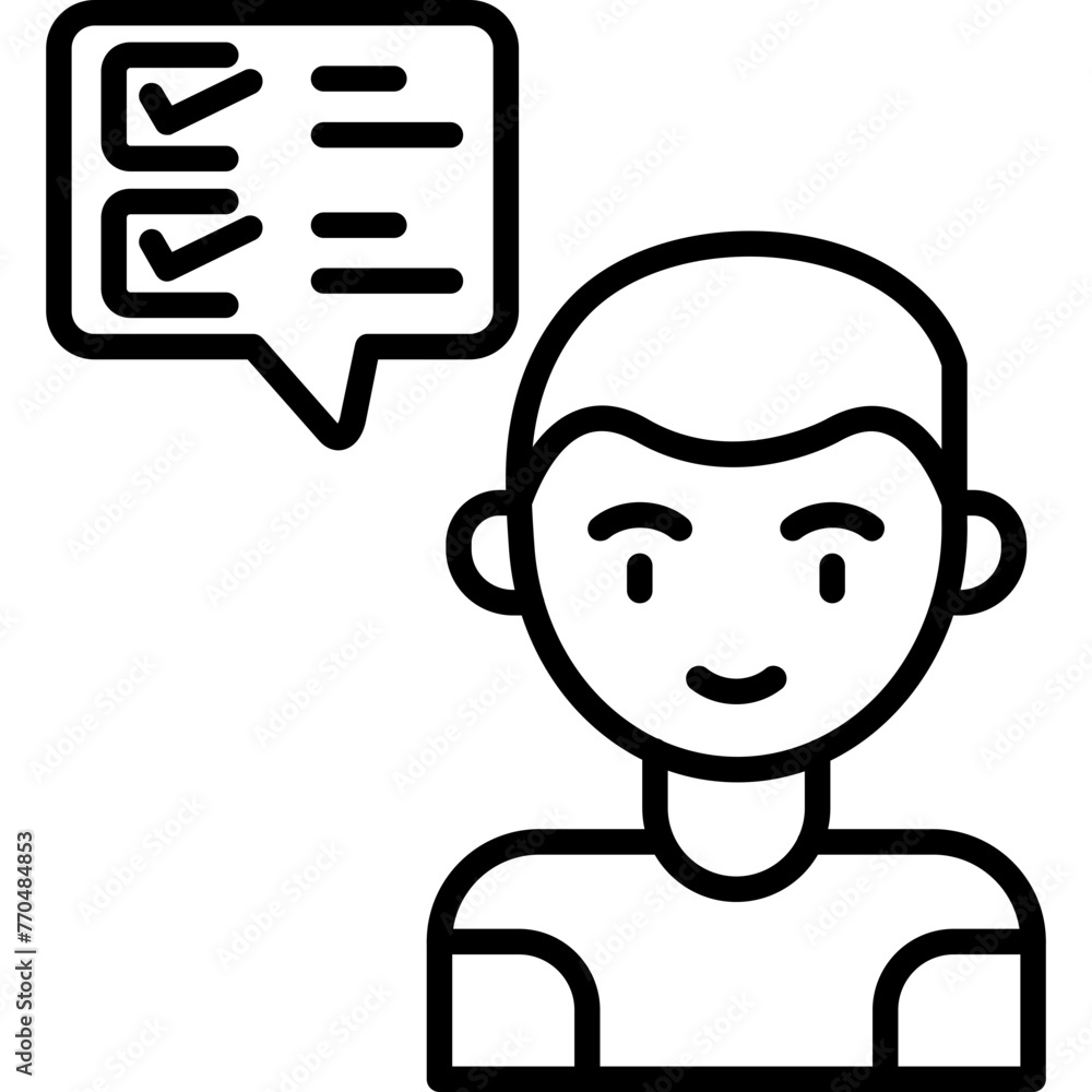 Obraz premium Critical Thinking Icon