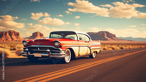 car in the desert © qadeer
