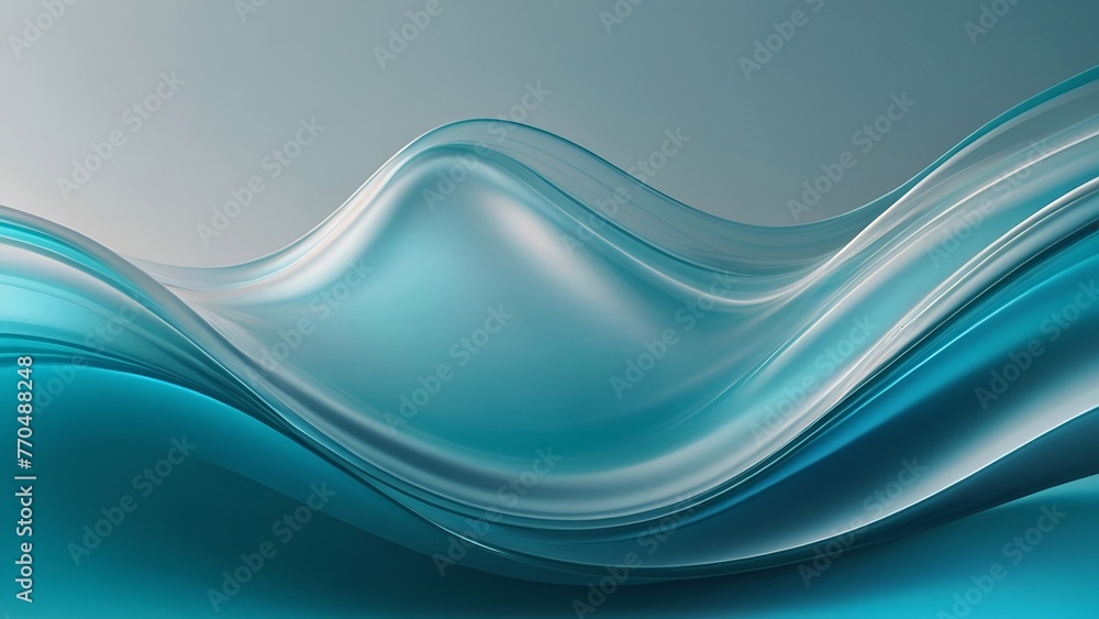 Fototapeta premium abstract blue wave background
