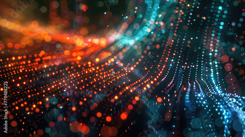 Wallpaper Mural abstract light technology background glows in the dark of comeliness, Generative Ai Torontodigital.ca