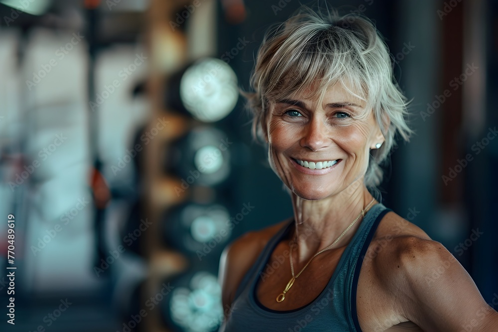 Empowered Senior Fitness Enthusiast Exuding Confidence and Vitality