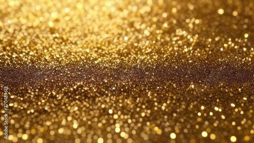 A gold glittery background with a few gold specks