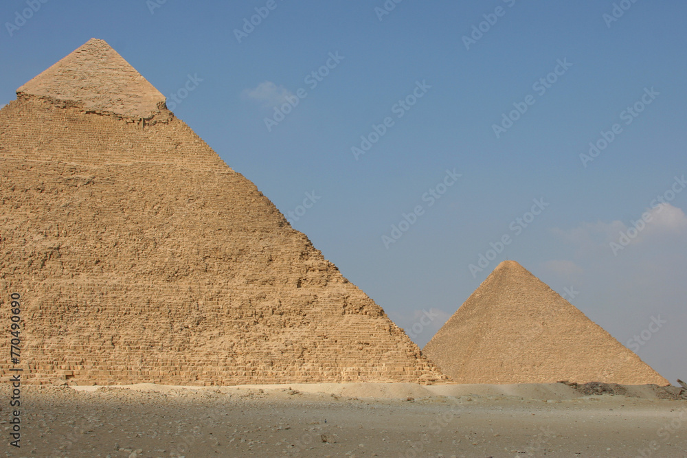 Great pyramids of Egypt.