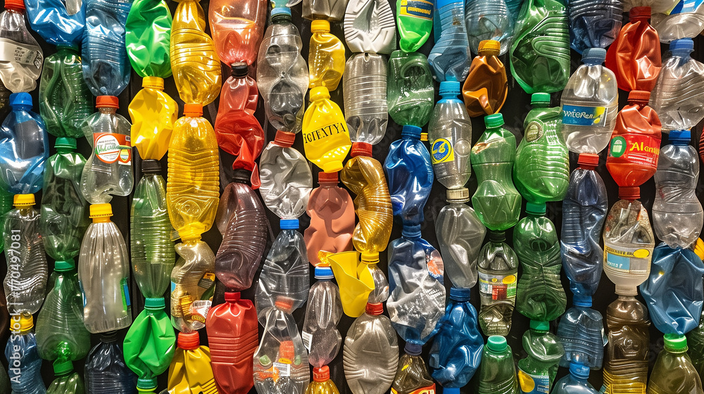 plastic bottles background plastic bottles background