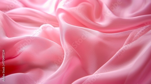 Gentle waves of soft pink fabric, conveying a sense of calm and delicate beauty.