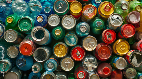 cans and plastic bottles