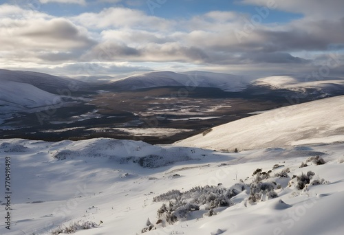 A view of the Cairngorms in Scotland