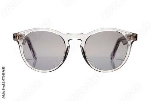 Stylish Sunglasses on White Background. On a White or Clear Surface PNG Transparent Background.