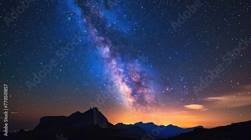 Milky way with Star Trail