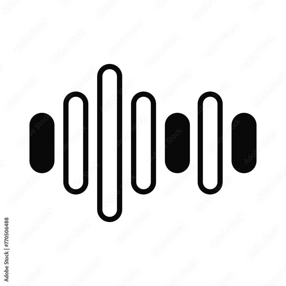 Sound Waves icon editable stock vector icon	