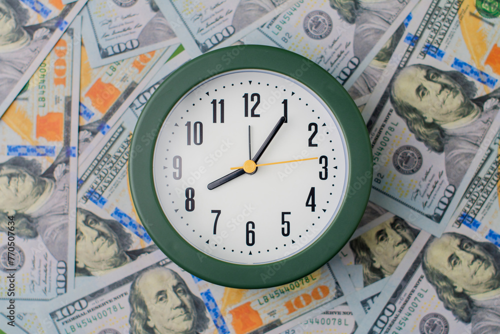 Money and time, dollar currency, saving money, generating financial income and investing Cash flow, accounting and financial planning Money and time, dollar currency, saving money, generating financial income and investing Cash flow, accounting and financial planning