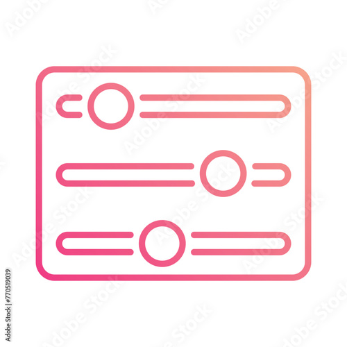 Adjust  icon editable stock vector icon	