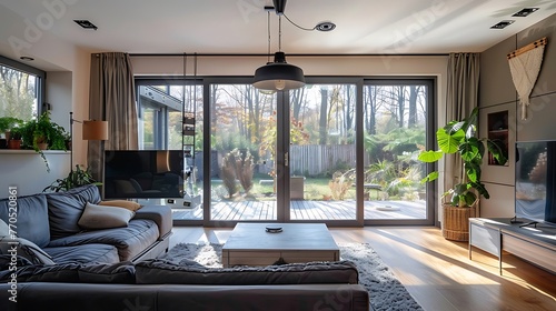 the environmental impact of AI-managed aluminium folding doors by quantifying energy savings and illustrating their contribution to sustainable living photo